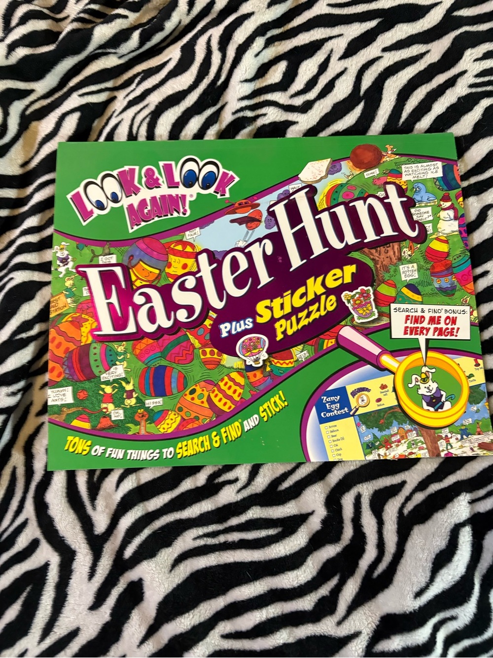 Easter Hunt Sticker Puzzle - Green